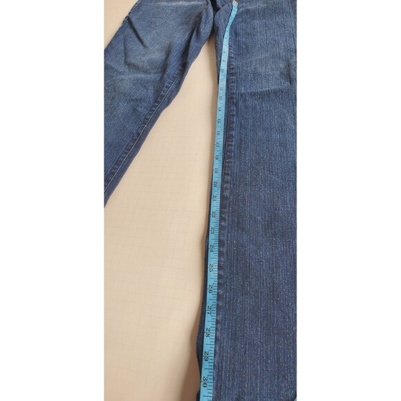 Gitano Jeans Straight Women's Size 16 Blue Denim Vintage Embellished Rhinestone - Picture 11 of 16